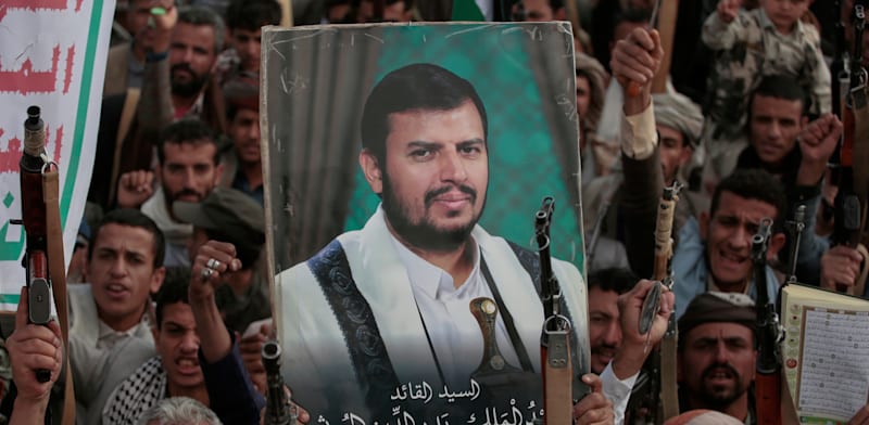 "עבד אל-מלכ אל-חות'י, המנהיג הרוחני של החות'ים / צילום: ap, Osamah Abdulrahman"