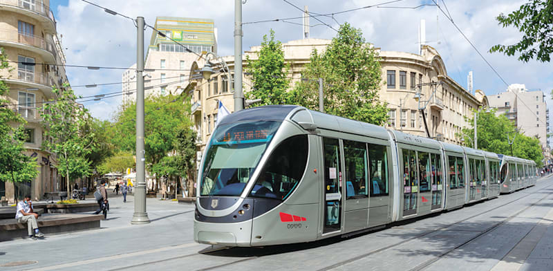 "הרכבת הקלה בירושלים / צילום: צוות תכנית אב לתחבורה"