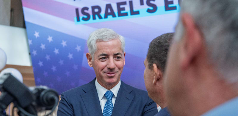 ביל אקמן בבורסת ת''א היום / צילום: ענבל מרמרי