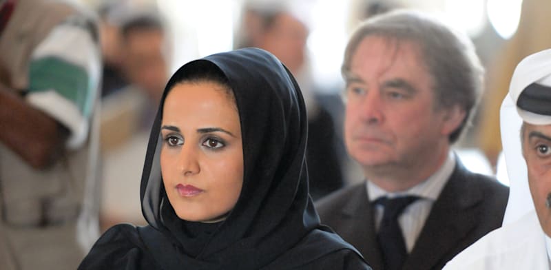 "שייח'ה אל–מיאסה הקטארית. מהדמויות החזקות בעולם האומנות / צילום: Reuters, Ammar Abd Rabbo/ABACAPRESS"