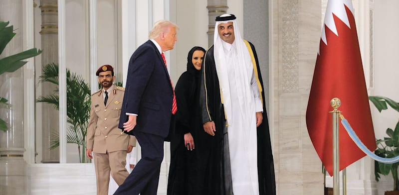 "ביקור טראמפ בקטאר / צילום: Reuters, Brian Snyder"