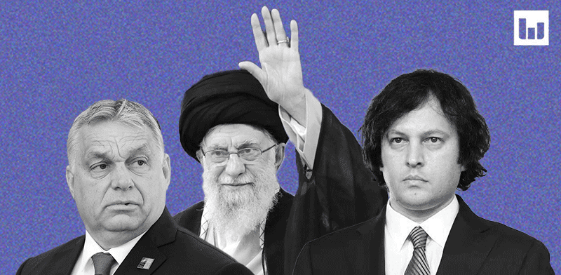 "איראקלי קובאחידזה, ראש ממשלת גיאורגיה, עלי חמינאי, המנהיג העליון של איראן וויקטור אורבן, ראש ממשלת הונגריה / צילום: רויטרס - Nadja Wohlleben"