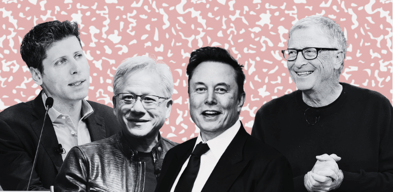 "ביל גייטס, אילון מאסק, ג'נסן הואנג, סם אלטמן / צילום: רויטרס"