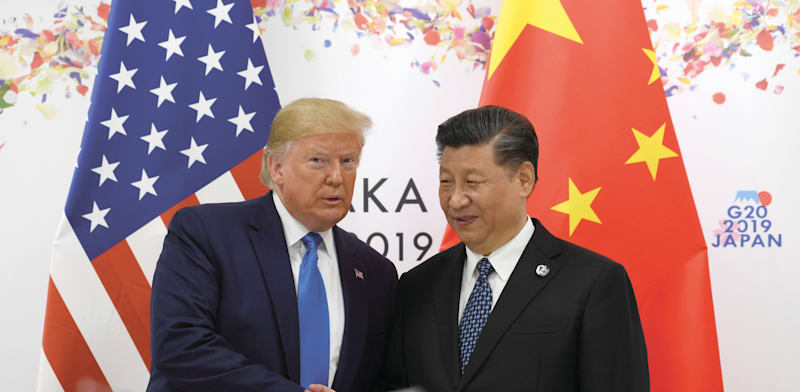 "נשיא ארה''ב דונלד טראמפ ונשיא סין שי ג'ינפינג, בימים טובים יותר / צילום: ap, Susan Walsh"