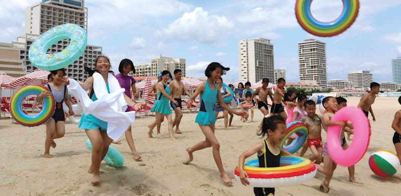 "המגה–ריזורט של קים ג'ונג און / צילום: ap, Jon Chol Jin"