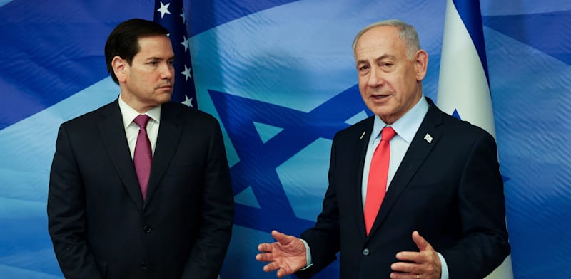 ראש ממשלת ישראל בנימין נתניהו לצד מזכיר המדינה האמריקאי מרקו רוביו, בירושלים / צילום: Reuters, Ronen Zvulun ראש ממשלת ישראל בנימין נתניהו לצד מזכיר המדינה האמריקאי מרקו רוביו, בירושלים / צילום: Reuters, Ronen Zvulun