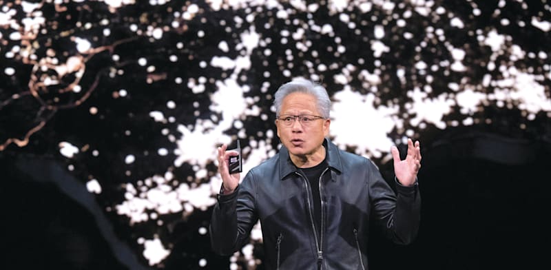 "הואנג בכנס של אנבידיה, השבוע / צילום: ap, Manuel Balce Ceneta"