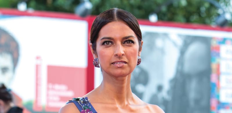 ג'ומפה להירי. סופרת ממוצא הודי שכתבה באנגלית ועכשיו באיטלקית. רבגונית / צילום: Reuters, Marco Piovanotto/ABACAPRESS