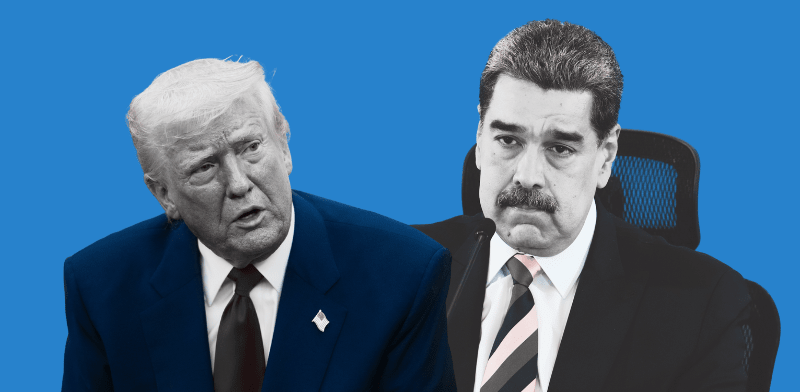 "ניקולס מדורו ודונלד טראמפ / צילום: ap"