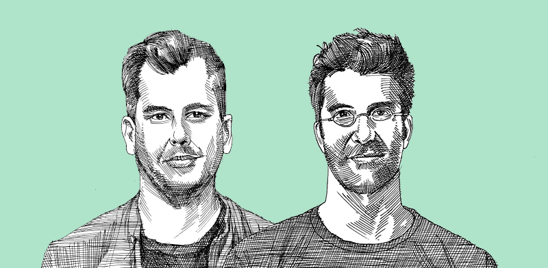 / צילום: בר־זאב ממייסדי איירון סורס (מנכ''ל) וזיג, ועומר קפלן, ממייסדי איירון סורס וזיג / איור: גיל ג'יבלי"