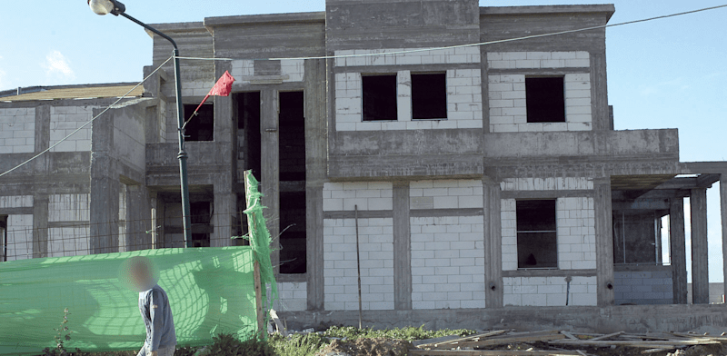 בית בבנייה / צילום: אייל פישר