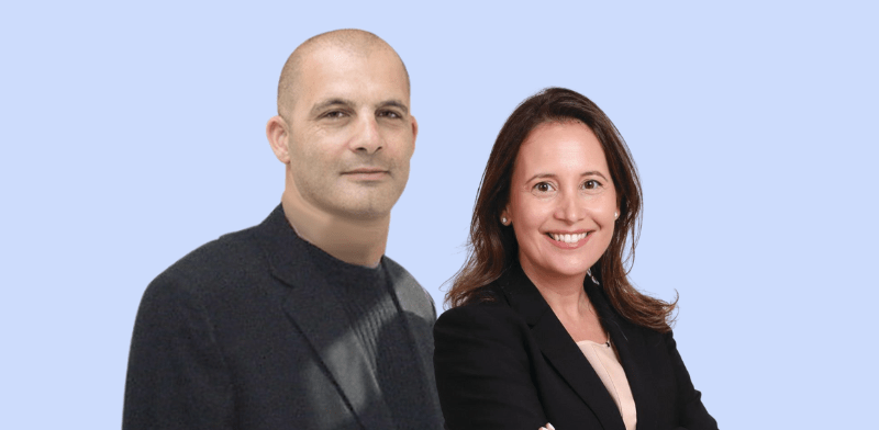 "נטלי משען זכאי, מנכ''לית גב ים וצחי נחמיאס, יו''ר דסק''ש ומבעליה / צילום: יח''צ, ורד פיצרסקי"