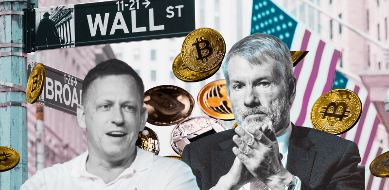 "מייקל סיילור ופיטר ת'יל / צילום: AP"