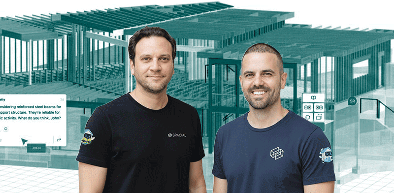 "מייסדי Spacial. מימין: מאור גרינברג ועמי אברהמי / צילום: Spacial"