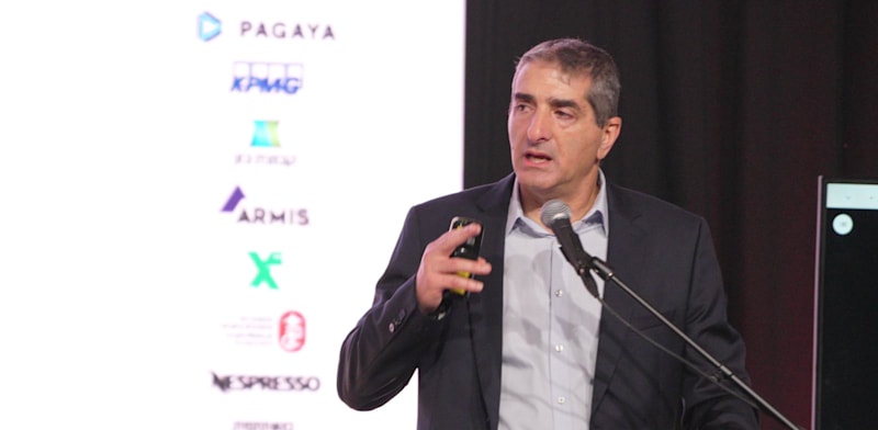 "פרופ' יצחק קרייס בוועידת ישראל לעסקים / צילום: כדיה לוי"