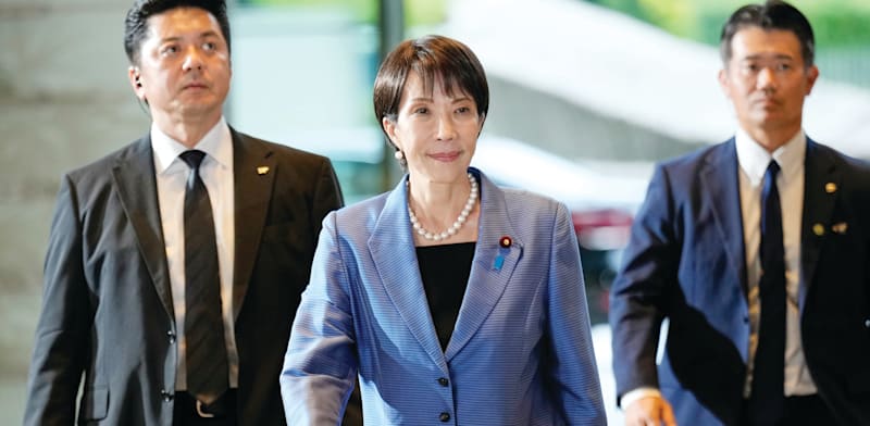 "ראש ממשלת יפן סנאה טקאיצ'י / צילום: ap, Eugene Hoshiko"