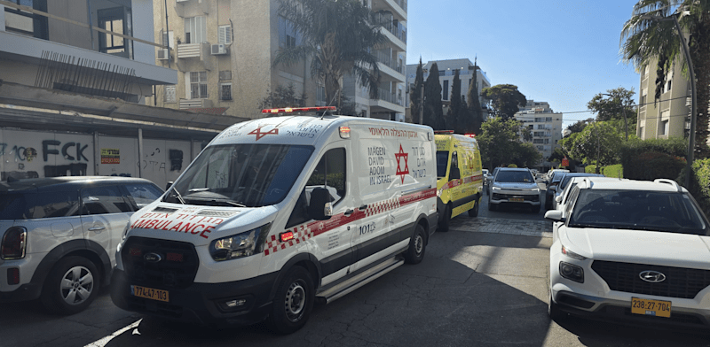 אמבולנסים בזירת התאונה / צילום: מד''א