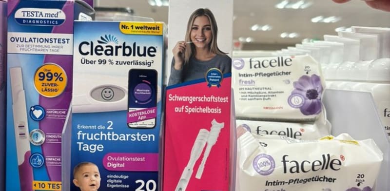 Salignostics Salistic pregnancy test kit at Rossmann credit: Salignostics