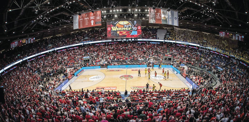 "דרבי הכדורסל בין מכבי תל אביב והפועל תל אביב / צילום: עודד קרני"