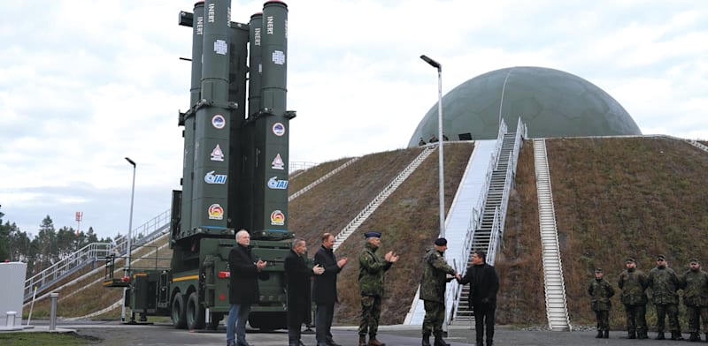 טקס חנוכת סוללת החץ 3, ברנדנבורג / צילום: אגף דוברות וקשרי ציבור במשרד הביטחון