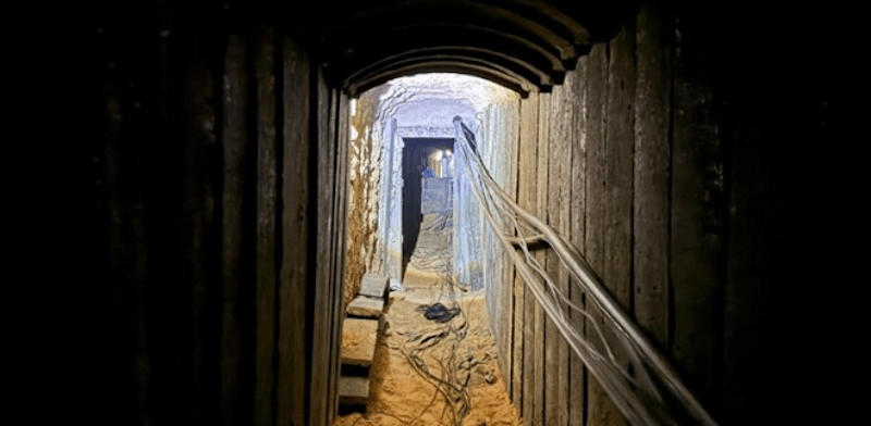 התוואי התת קרקעי ברפיח / צילום: דובר צה''ל