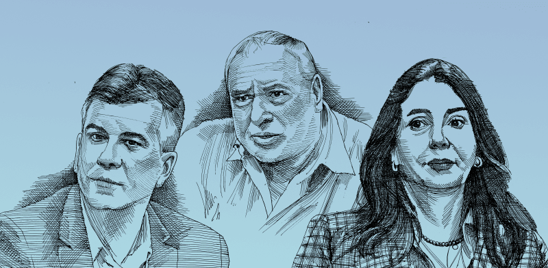 / צילום:  השרים התנגדו להצעת האוצר. מימין: מירי רגב, דוד אמסלם ואלי כהן / איור: גיל ג'יבלי"