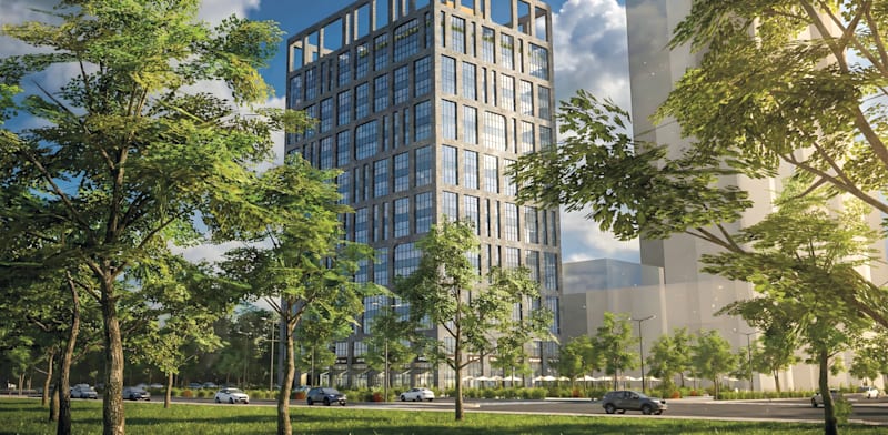 פרויקט התשב''צ של קרדן גבע. 401 יחידות דיור / הדמיה: HACUBIA