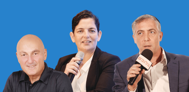 "ספי זינגר, יו''ר רשות ניירות ערך; סיגל יעקבי, שופטת בית המשפט הכלכלי; ויעקב לוקסנבורג, בעל השליטה בסאני / צילום: שלומי יוסף, ניב קנטור, סיון פרג'"