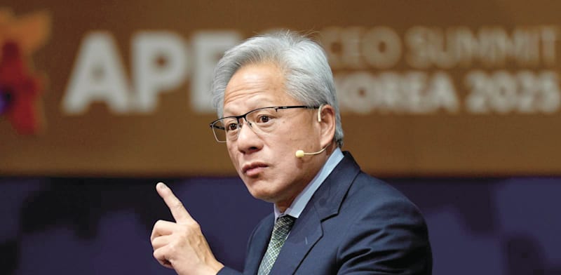 "ג'נסן הואנג, מנכ''ל אנבידיה / צילום: ap, Ng Han Guan"