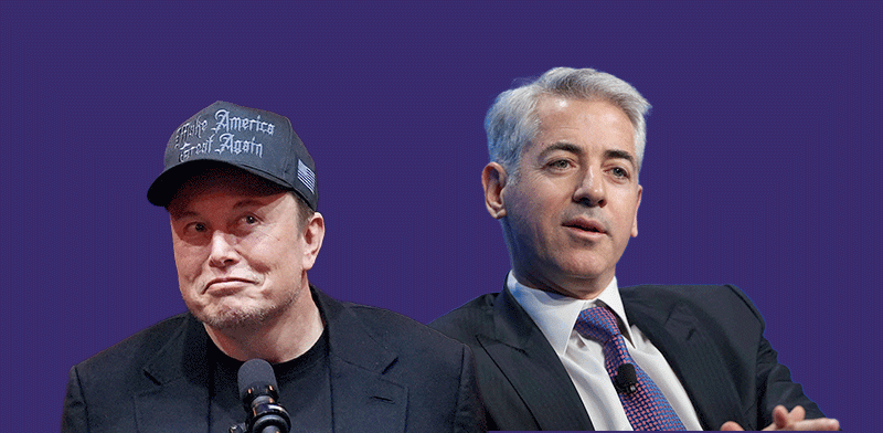 "ביל אקמן ואילון מאסק / צילום: Richard Brian, Evan Vucci"