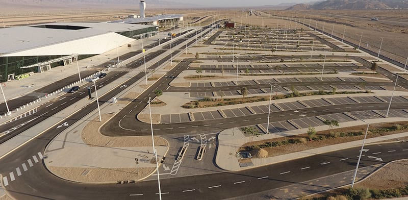 שדה התעופה רמון בו התקינה ברנד תעשיות חשמל / צילום: מצגת החברה