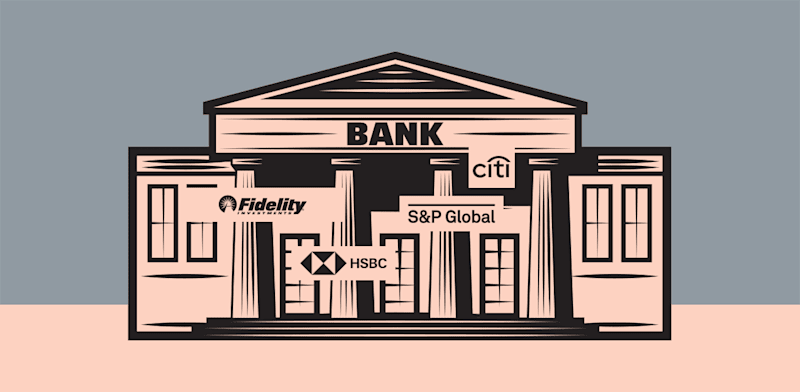 ענקיות הפיננסים העולמיות / עיצוב: אלישע נדב