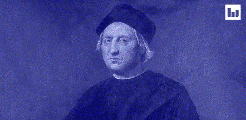 "בודקים את המיתוס. האירופאים גילו את אמריקה לפני קולומבוס / צילום: ציור: רידולפו גירלנדיו"