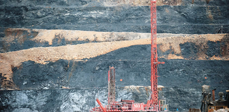 "מכרה הזהב פואבלו וייחו של תאגיד בריק גולד. לחברות הגדולות יש גישה למימון זול יותר / צילום: Reuters, Ricardo Rojas"