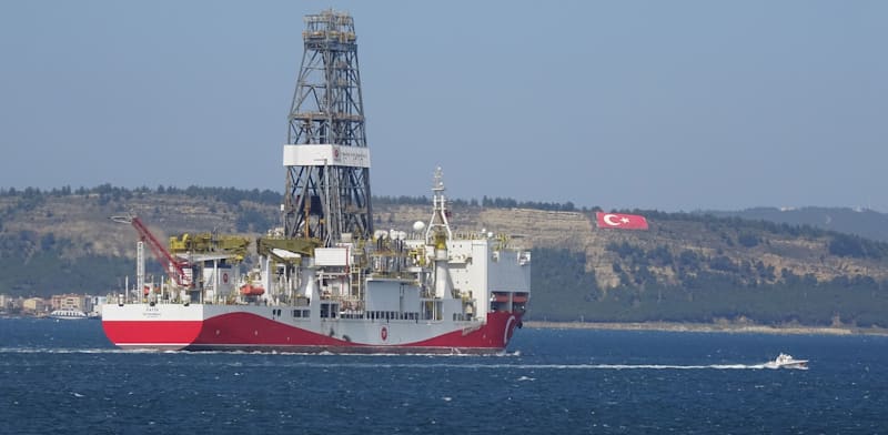 ספינת קידוח של חברת הנפט הלאומית של טורקיה / צילום: Reuters, Anadolu