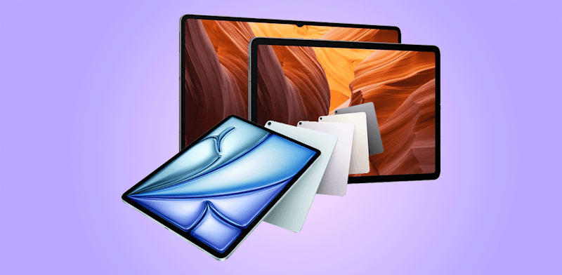 "טאבלט S11 של סמסונג, ואייפד air. מחיר ממוצע הוא 1,000-2,000 שקל, היקרים עולים כ־4,000 שקל / צילום: יח''צ"