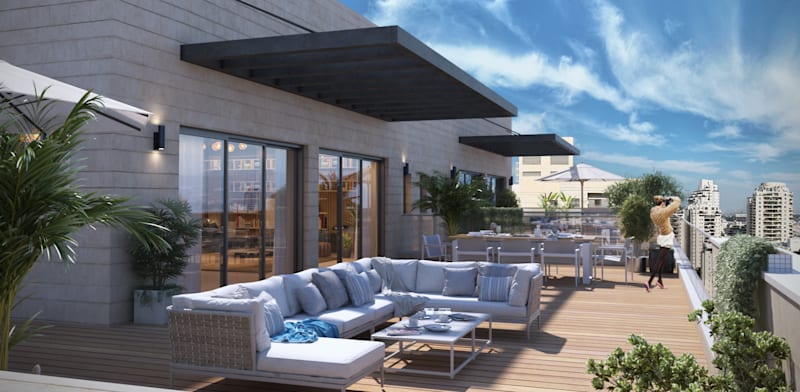 פרויקט של קטה גרופ ברחוב משה סנה 29 בפתח תקווה / הדמיה: סטודיו הקוביה