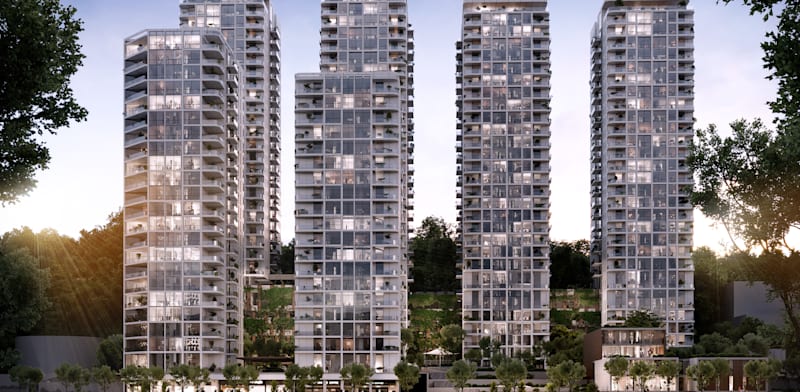 / צילום: ט של אאורה בטבריה. 780 יחידות דיור במקום 84 / הדמיה: מילוסלבסקי אדריכלים"