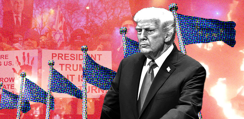 / צילום: AP/Evan Vucci, עיצוב: טלי בוגדנובסקי"