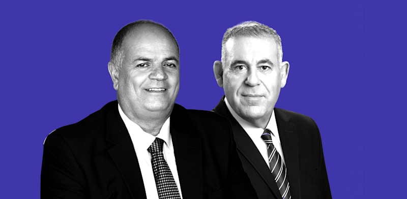 "מנכ''ל תע''א בועז לוי ומנכ''ל רפאל יואב תורג'מן / צילום: תע''א, סיון פרג'"