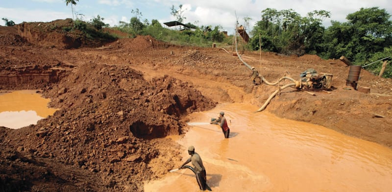 "כריית זהב בוונצואלה. תפוקת המכרות לא גדלה משמעותית כבר שנים / צילום: Reuters, Henry Romero"