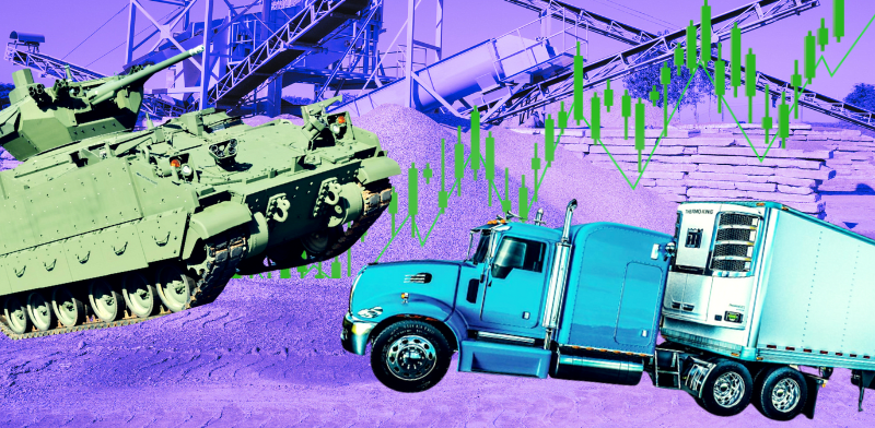 "חומרי בנייה, משאית הובלה בקירור של Trane Technologies, גם טכנולוגיות ביטחוניות של BAE SYSTEMS ברשימה / צילום: ap, Business Wire"