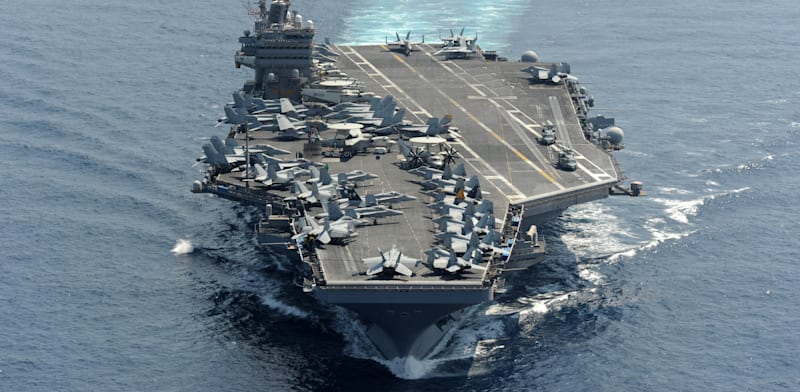 "נושאת המטוסים האמריקאית לינקולן / צילום: Reuters, ABACA"