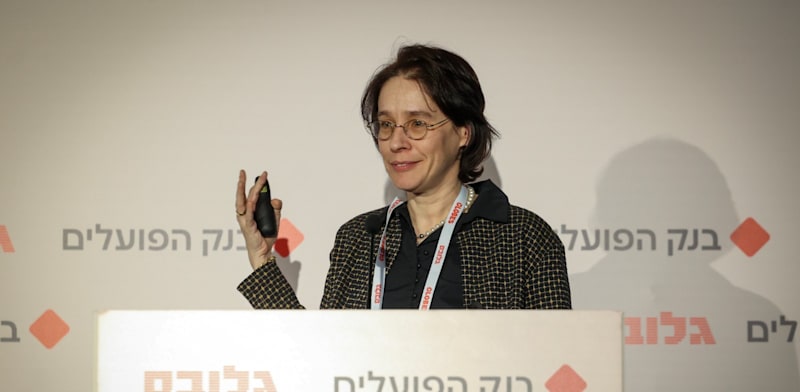 "אלונה בר און, מו''ל גלובס, בכנס תשתיות לעתיד / צילום: שלומי יוסף"
