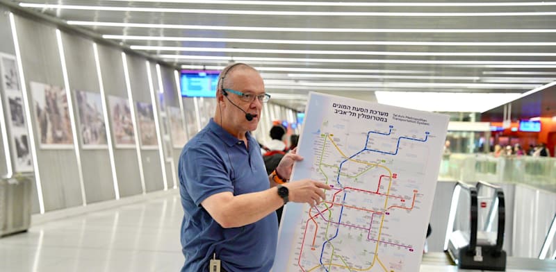 סיור ברכבת הקלה / צילום: כדיה לוי