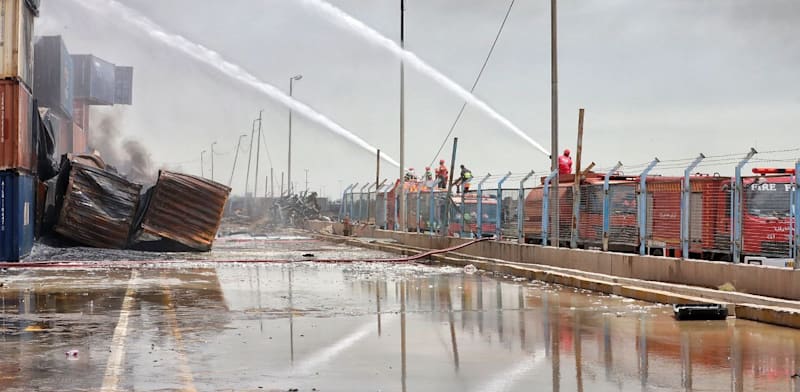 "פיצוצים בעיר בנדר עבאס, איראן. ארכיון / צילום: Reuters"