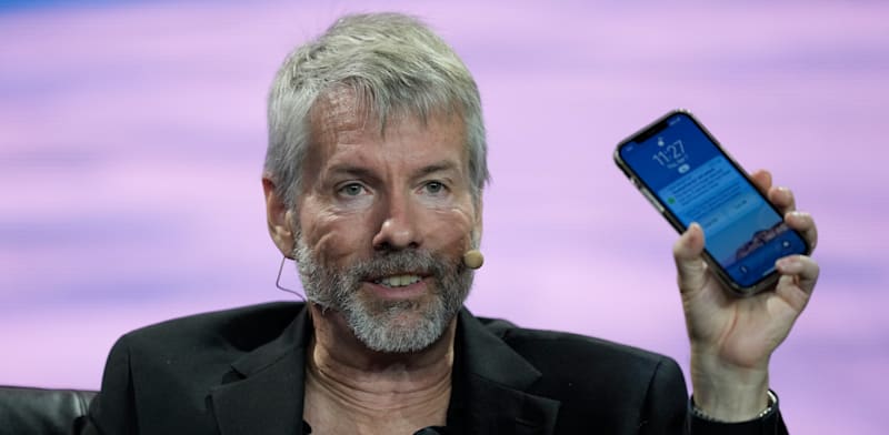 "מייקל סיילור,  מנכ''ל סטרטג'י / צילום: ap, Rebecca Blackwell"