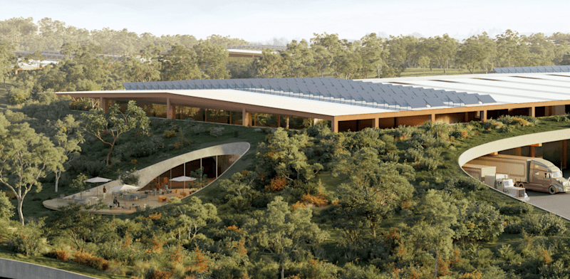 Impression of EDEN project in collaboration with real estate developer Goodman Group  courtesy of OXMAN