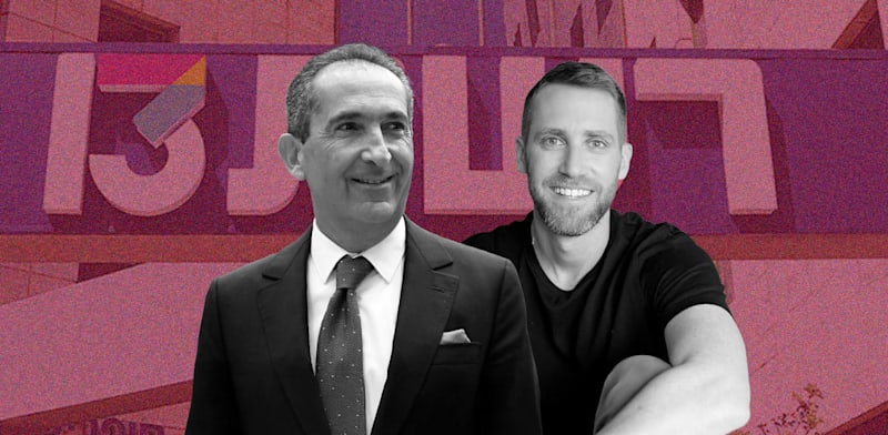 "אסף רפפורט, מייסד WIZ, ואיש העסקים פטריק דרהי / צילום: עומר הכהן, רויטרס-VIOLETA SANTOS MOURA"