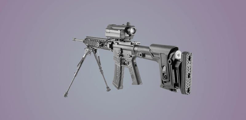 כוונת SMASH X4 של סמארט שוטר מותקנת על נשק / צילום: אתר החברה